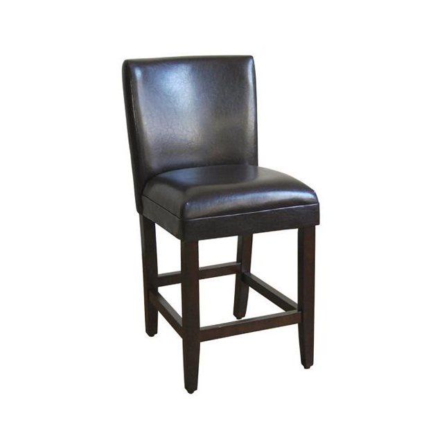 Photo 1 of 24" Faux Leather Luxury Counter Height Barstool - HomePop
