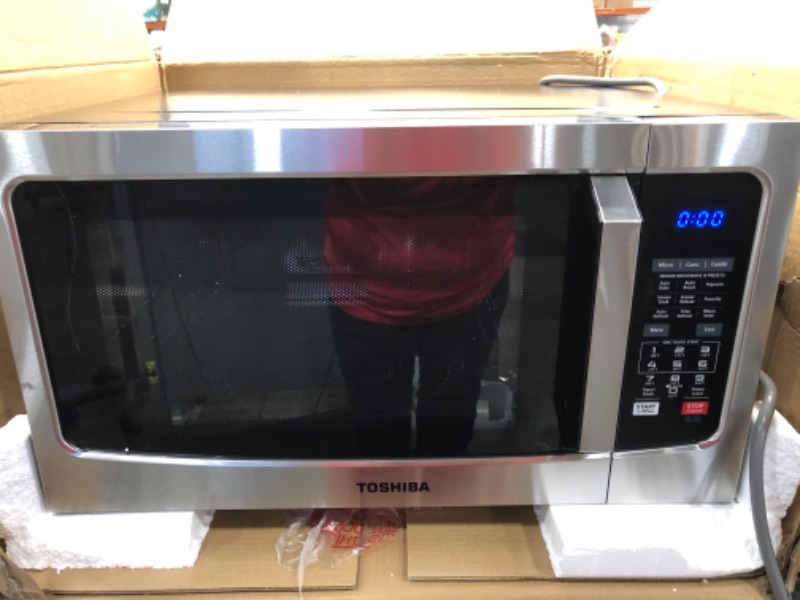 Photo 2 of Toshiba L Series Countertop Microwave Oven with Convection, 1.5 Cu.ft, Stainless Steel, MN EC042A5C-SS,, 1000 watt