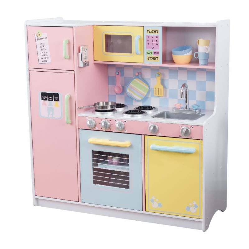 Photo 1 of KidKraft Large Pastel Kitchen Set KidKraft GameStop
