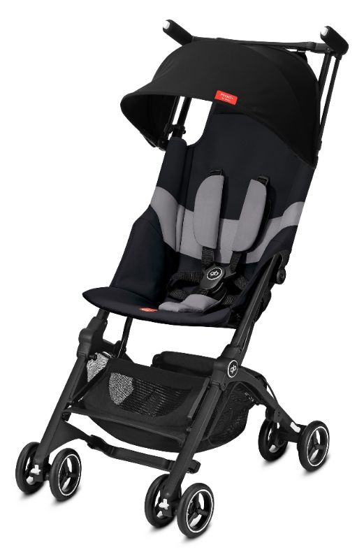 Photo 1 of gb Pockit+ All-Terrain, Ultra Compact Lightweight Travel Stroller with Canopy and Reclining Seat, Velvet Black
