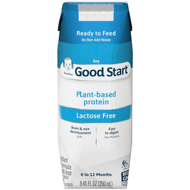 Photo 1 of NO REFUND : EXPIRE: 04/19/2022 (Pack of 4) Gerber Good Start Soy Non-GMO Ready to Feed Liquid Infant Formula, Stage 1, 33.8 Fl Oz, 4 Count
