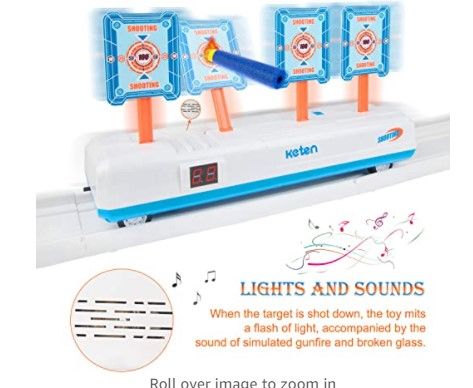 Photo 1 of Keten Electric Running Shooting Target for Nerf Guns, 4 Digital Targets