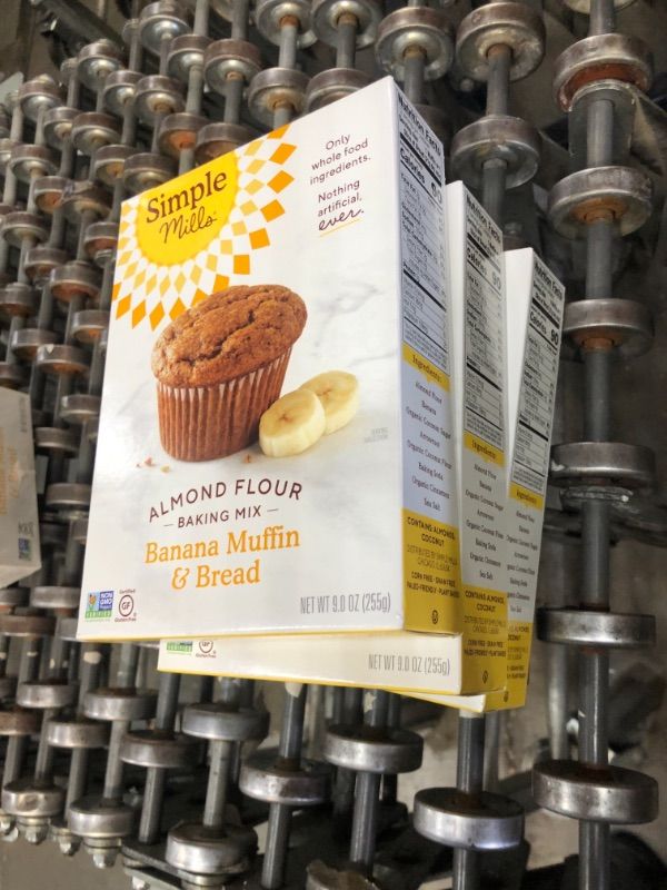 Photo 3 of **BEST BY 12/28/2021** Simple Mills Almond Flour Baking Mix, Gluten Free Banana Bread Mix, Muffin Pan Ready9 Ounce (Pack of 3)
