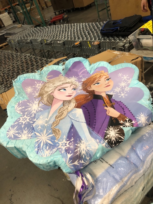 Photo 2 of **DAMAGE** Unique Disney Frozen 2 Pull Pinata - 1 Pc
