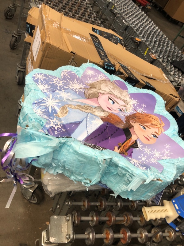 Photo 2 of **DAMAGE** Unique Disney Frozen 2 Pull Pinata - 1 Pc
