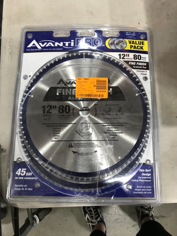 Photo 2 of Avanti Pro 12 in. X 80-Tooth Fine Finish Circular Saw Blade (2-Pack)
