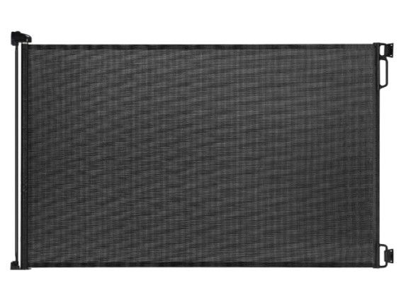 Photo 1 of EasyBaby Products Indoor Outdoor Retractable Baby Gate, 33" Tall, Extends up to 55" Wide, Black
