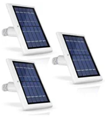 Photo 1 of  Wasserstein Solar Panel with 13.1ft/4m Cable Compatible with Arlo Essential Spotlight/XL Spotlight Camera (3-Pack, White) (NOT Compatible with Arlo Ultra, Pro 1/2/3, HD, Floodlight)
