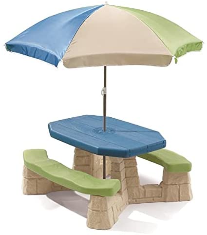 Photo 1 of Step2 Naturally Playful Kids Picnic Table With Umbrella
