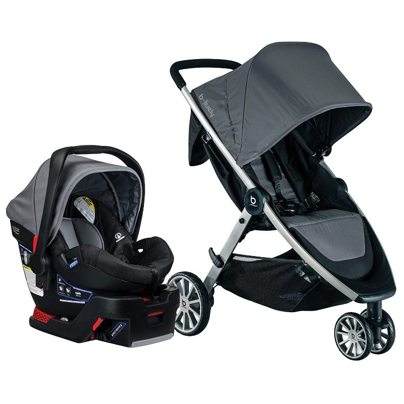 Photo 1 of BRITAX B-Lively Travel System with B-Safe 35 Infant Car Seat | One Hand Fold XL Storage 
