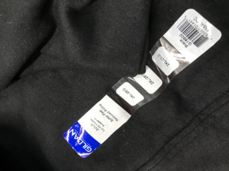 Photo 6 of  BUNDLE, G18600BLK-XXL Adult Full Zip Hooded Sweatshirt Black 2XL, Pack of 2
AND, Gildan Men's Fleece Open Bottom Sweatpants with Pockets 2XL