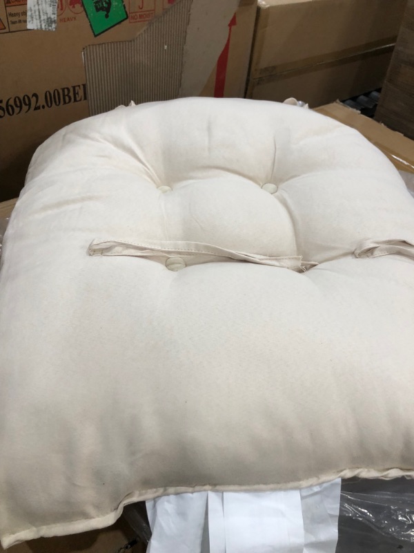 Photo 1 of Graco Parker Semi-Upholstered Glider and Ottoman Espresso with Beige Cushions
