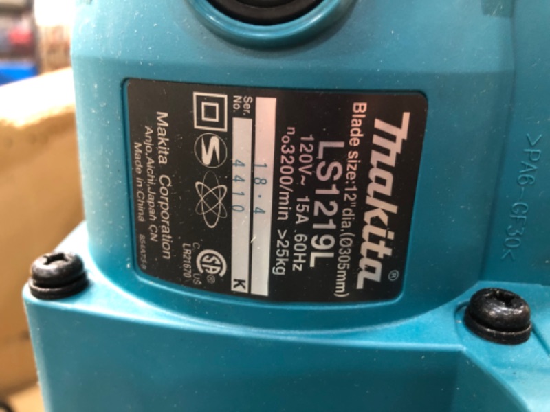 Photo 1 of (Used - Parts Only) Makita LS1219L 12" Dual-Bevel Sliding Compound Miter Saw with Laser
