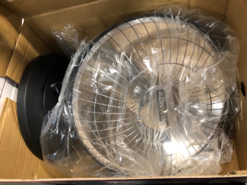 Photo 1 of  Oscillating Parabolic Dish Radiant Electric Portable Space Heater , Black
