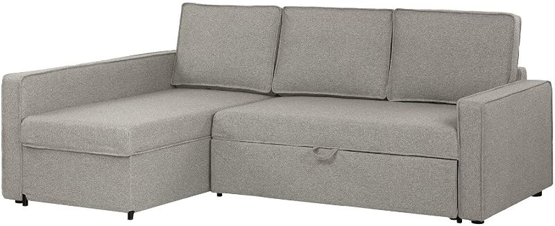 Photo 1 of ***BOX 2 of 2 NOT COMPLETE*** 
South Shore Live-It Cozy Sectional Sofa-Bed with Storage, Gray Fog
- Previously opened 