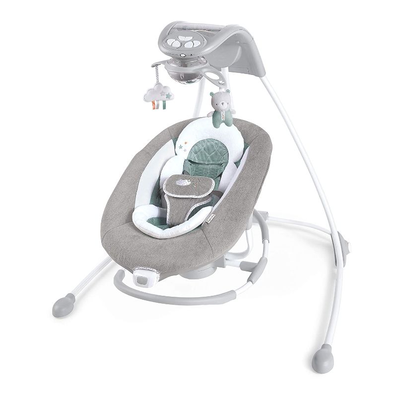 Photo 1 of Ingenuity DreamComfort 2-in-1 6-Speed InLighten Cradling Baby Swing & Rocker with Soothing Vibrations - Pemberton

