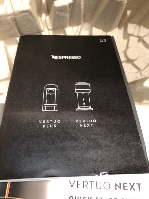 Photo 4 of **LEAKS** Nespresso - Vertuo Next Coffee and Espresso Maker by Breville, Limited Edition - Matte Black
