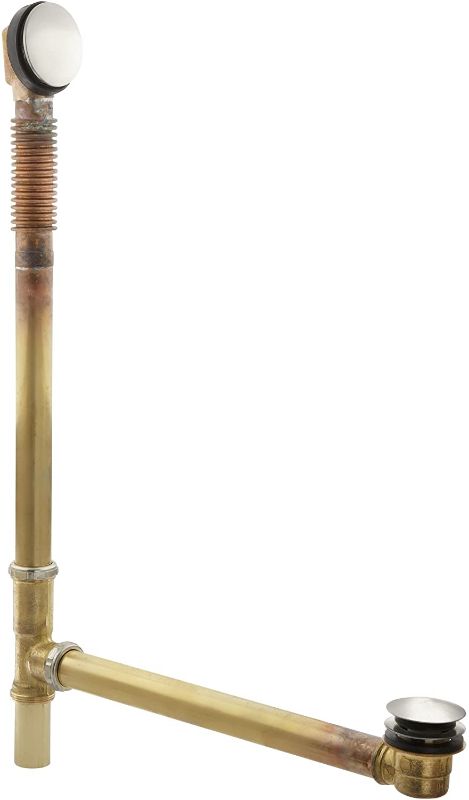 Photo 1 of (Major Use) KOHLER K-7265-BN Clearflo Brass Toe Tap Bath Drain, Vibrant Brushed Nickel
