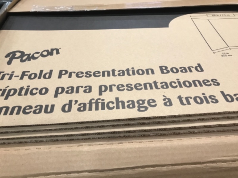Photo 1 of Pacon Extra Fold Presentation Board, White, 48"x36"

