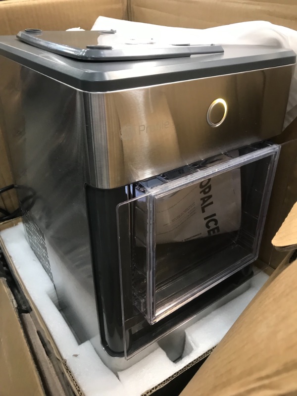 Photo 3 of ***PARTS ONLY*** GE Profile Opal | Countertop Nugget Ice Maker | Portable Ice Machine Complete with Bluetooth Connectivity | Smart Home Kitchen Essentials | Stainless Steel Finish | Up to 24 lbs. of Ice Per Day
