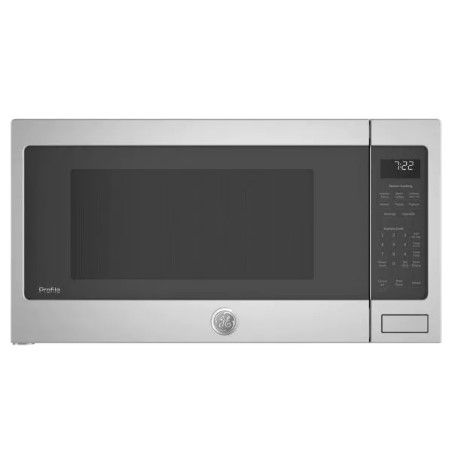 Photo 1 of GE - Profile 2.2 cu. ft. Countertop Microwave in Stainless Steel with Sensor Cooking