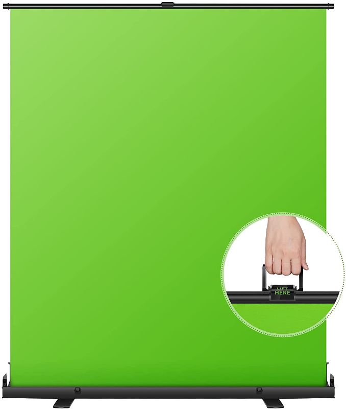 Photo 1 of Neewer 148x180cm Green Screen Green Backdrop, Portable Collapsible Chromakey Background, Pull-up Style with Auto-Locking Frame, Solid Aluminium Base for Photo Video, Live Game, Tiktok Video
