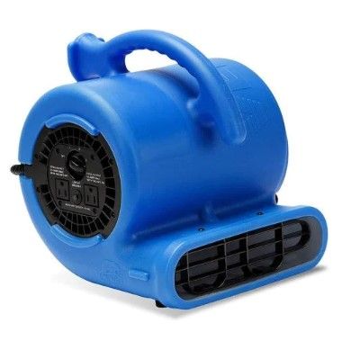 Photo 1 of 1/4 HP Air Mover Blower Fan for Water Damage Restoration Carpet Dryer Floor Home and Plumbing Use in Blue
