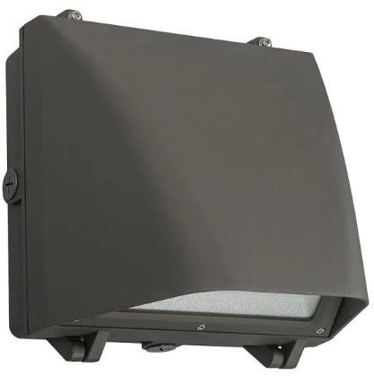 Photo 1 of 150-Watt Equivalent Integrated LED Bronze 10 in. Outdoor Security Wall Pack Light 5000K Full Cut Off 3900 Lumens
