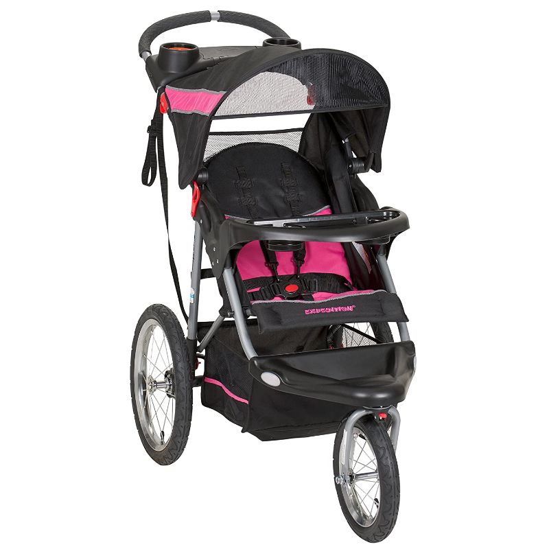 Photo 1 of Baby Trend Expedition Jogger Stroller, Bubble Gum 21 x 47 x 41 inches
