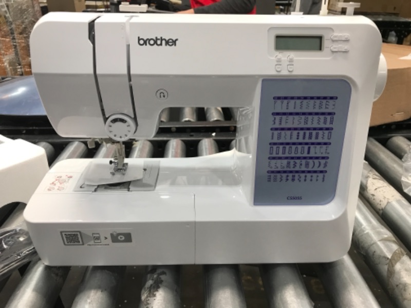 Photo 2 of Brother CS7000X Computerized Sewing and Quilting Machine, 70 Built-in Stitches, LCD Display, Wide Table, 10 Included Feet, White
