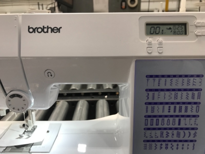 Photo 3 of Brother CS7000X Computerized Sewing and Quilting Machine, 70 Built-in Stitches, LCD Display, Wide Table, 10 Included Feet, White
