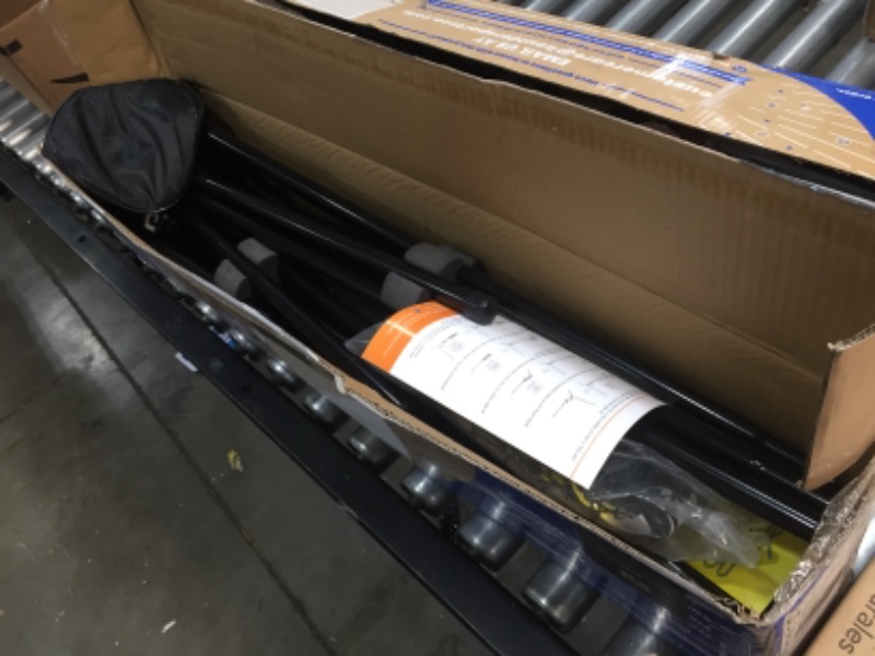 Photo 2 of Boulder Badminton Pickleball Net - Height Adjustable Portable Net for Junior Tennis, Kids Volleyball & Soccer, and Backyard Games - Easy Setup Nylon Sports Net with Poles 10 ft/14ft/17ft Wide
