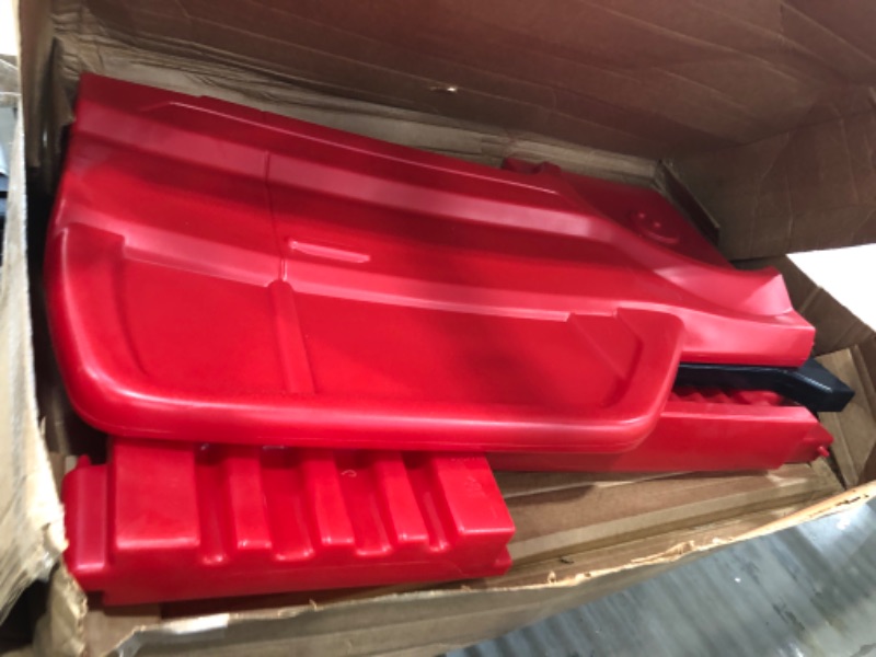 Photo 2 of (Incomplete - 1 of 3 Boxes Only) Step2 Turbocharged Twin Truck Kids Bed, Red
