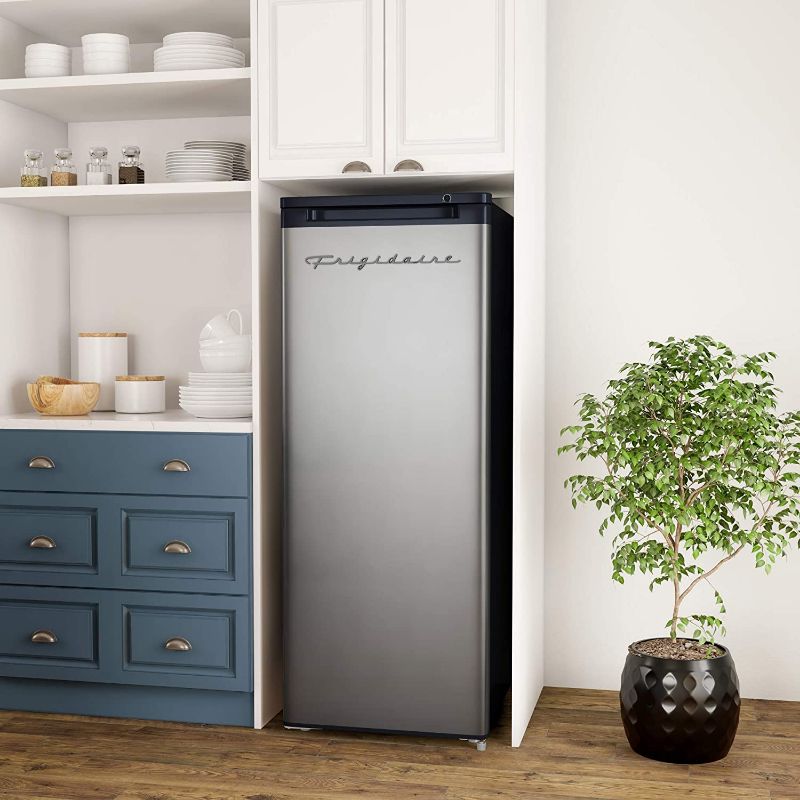 Photo 1 of Frigidaire EFRF696-AMZ Upright Freezer 6.5 cu ft Stainless Platinum Design Series
