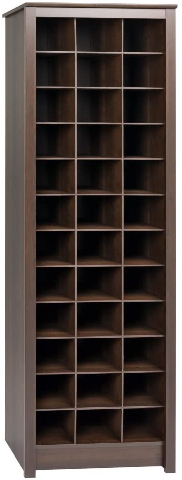 Photo 1 of *Dmage shown in picture*
Prepac Shoe Storage Cabinet, 36 Pair Rack, Espresso