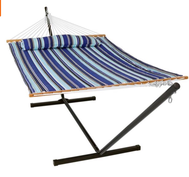 Photo 1 of ***NO STAND***SUNNYDAZE 10-3/4 ft. Quilted 2-Person Hammock ***NO STAND***
