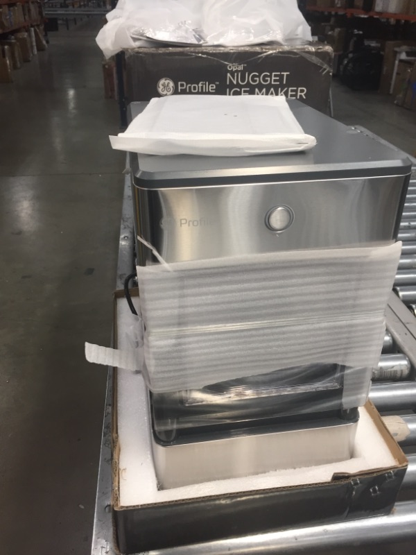 Photo 2 of GE Profile Opal | Countertop Nugget Ice Maker | Portable Ice Machine Complete with Bluetooth Connectivity | Smart Home Kitchen Essentials | Stainless Steel Finish | Up to 24 lbs. of Ice Per Day