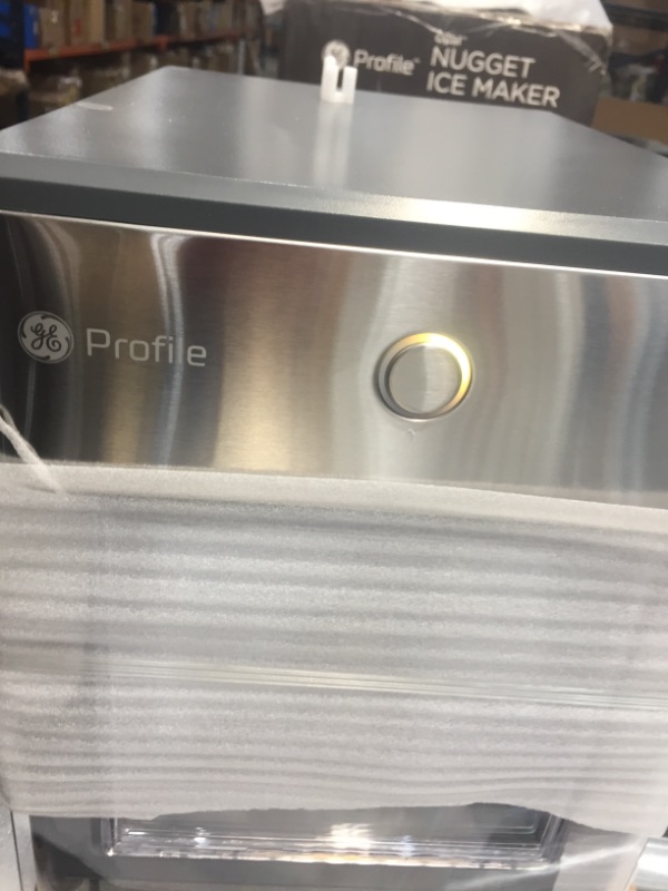 Photo 3 of GE Profile Opal | Countertop Nugget Ice Maker | Portable Ice Machine Complete with Bluetooth Connectivity | Smart Home Kitchen Essentials | Stainless Steel Finish | Up to 24 lbs. of Ice Per Day