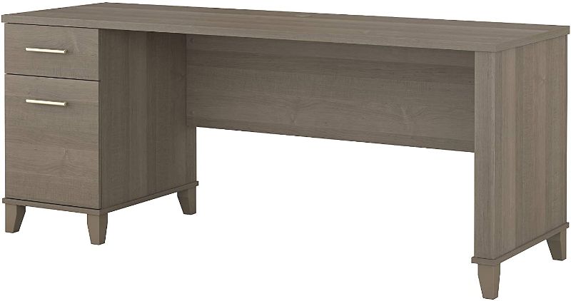 Photo 1 of Bush Furniture Somerset Office Desk with Drawers, 72W, Ash Gray
