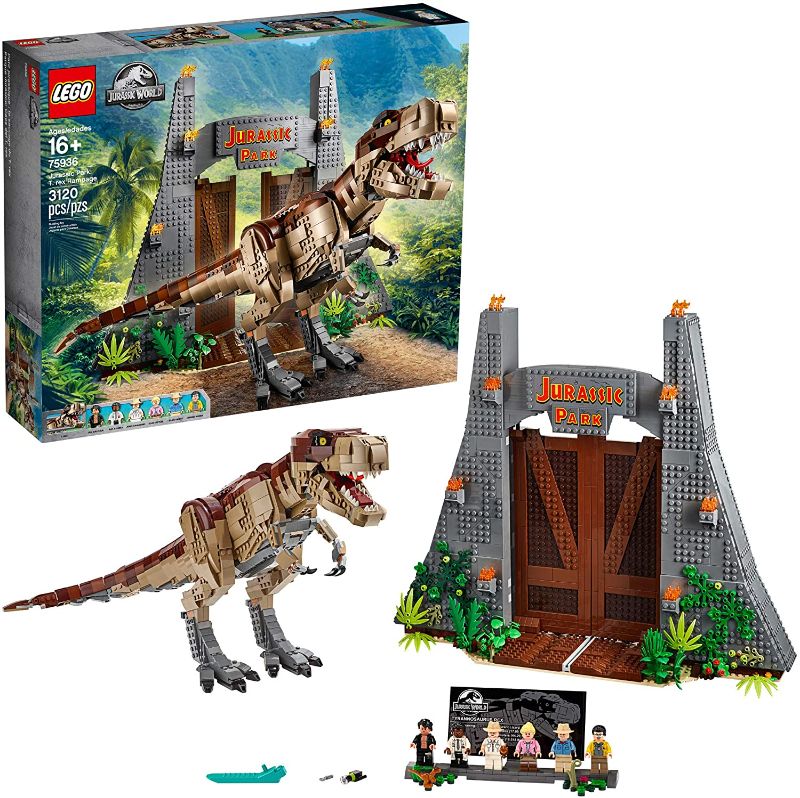 Photo 1 of LEGO Jurassic World Jurassic Park: T. rex Rampage 75936 Building Kit (3120 Pieces)
