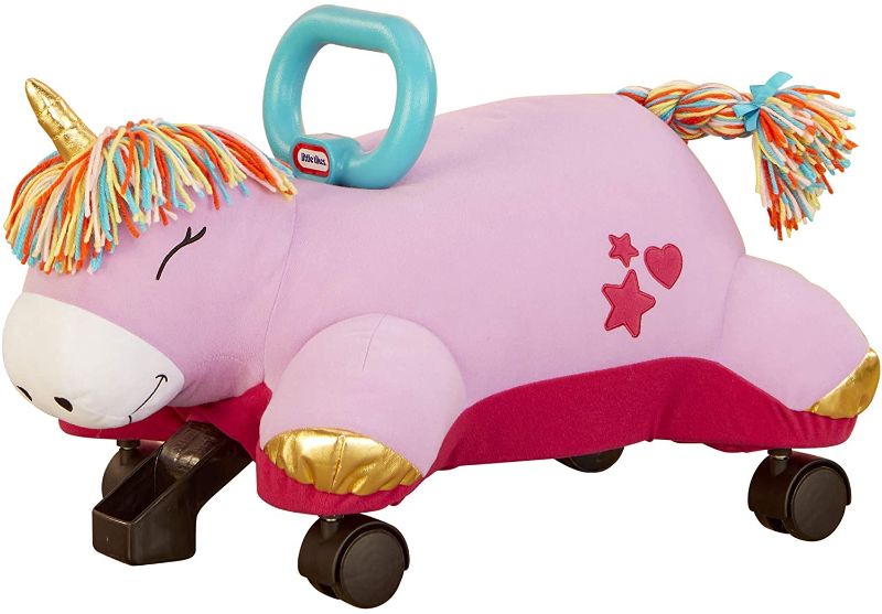 Photo 1 of Little Tikes Unicorn Pillow Racer, Soft Plush Ride-On Toy for Kids Ages 1.5 Years and Up
