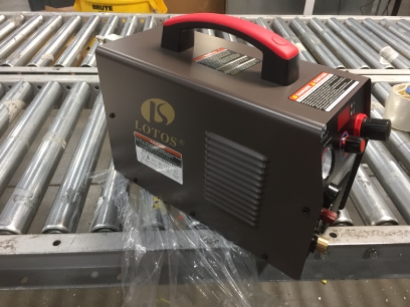 Photo 3 of LOTOS LTP5000D 50Amp Non-Touch Pilot Arc Plasma Cutter, Dual Voltage 110V/220V, 1/2 Inch Clean Cut, Brown
