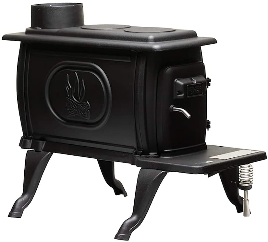 Photo 1 of *PARTS ONLY* US Stove US1269E 900 Sq. Ft. Log Wood Cast Iron Stove, Black
