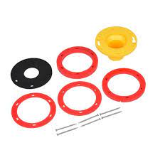 Photo 1 of 1/4 in. - 1-5/8 in. Toilet Flange Extender Kit
