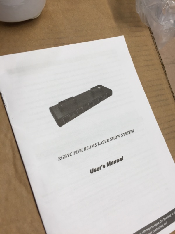 Photo 2 of (DOES NOT FUNCTION)DJ Lights, U`King 5 Beam Effect Sound Activated DJ Party Lights RGBYC LED Music Light by DMX Control for Disco Dancing Birthday Bar Stage Lighting
**USED, TURNS ON, COULD NOT GET LIGHTS TO FUNCTION**

