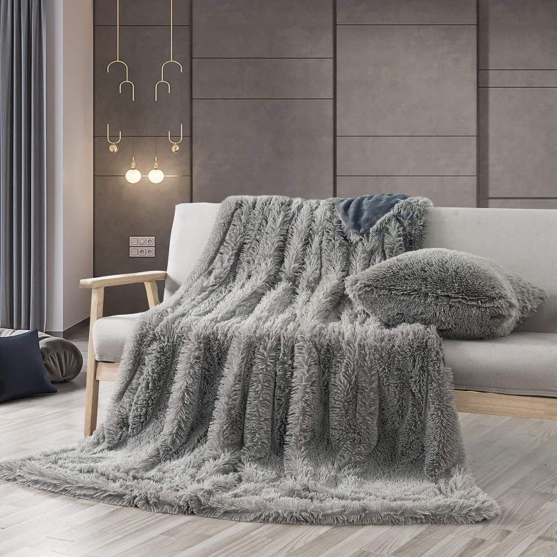 Photo 1 of  3-Piece Luxurious Fluffy Throw Blanket