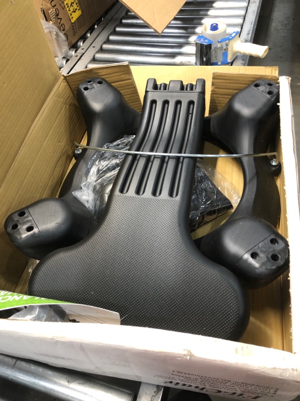 Photo 2 of Gaiam Classic Balance Ball Chair – Exercise Stability Yoga Ball Premium Ergonomic Chair for Home and Office Desk with Air Pump, Exercise Guide and Satisfaction Guarantee
