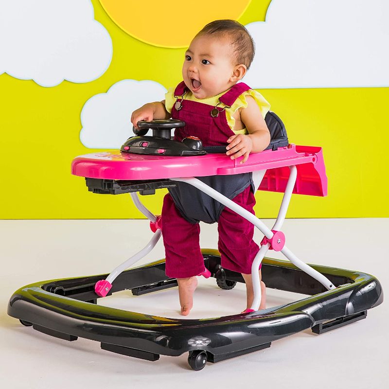 Photo 1 of **MISSING COMPONENTS**
Bright Starts Ford Mustang Ways to Play 4-in-1 Baby Activity Push Walker, Pink, Age 6 months+
