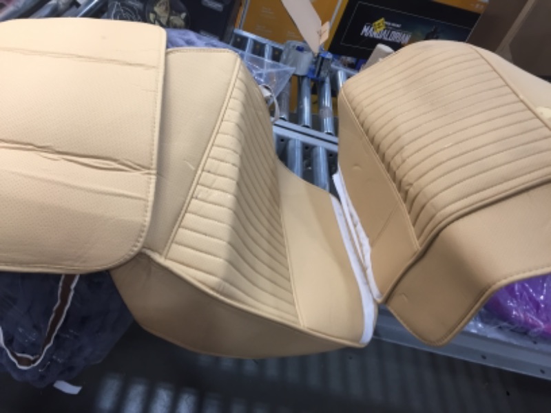 Photo 2 of **GENERAL POST**
CAR SEAT COVERS(BEIGE) CAR COMPATABILITY UNKNOWN