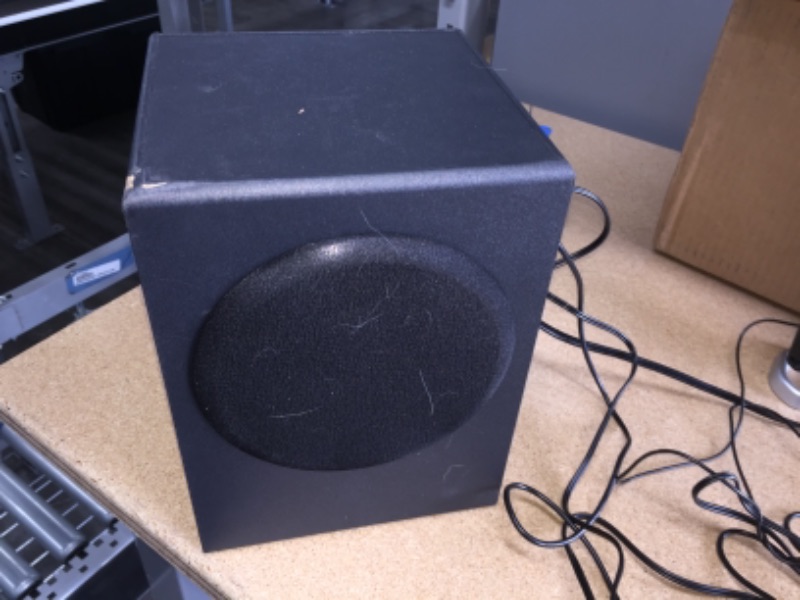 Photo 1 of *Tested and functioned*
Cyber Acoustics CA-3602FFP 2.1 Speaker Sound System with Subwoofer and Control Pod - Great for Music, Movies, Multimedia Pcs, Macs, Laptops and Gaming Systems